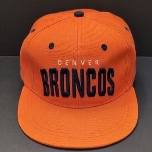 NFL Budweiser Denver Broncos Mens Orange Snapback Hat.